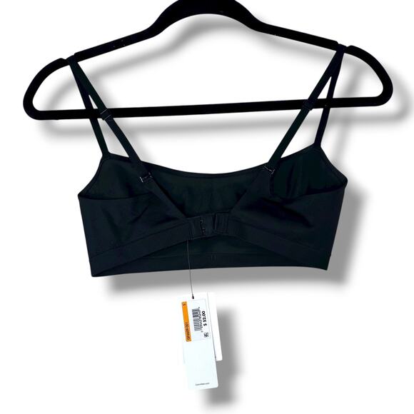 Calvin Klein NWT Black Fusion Bonded Flex Unlined Balconette Bralette Bra Small - Picture 8 of 11